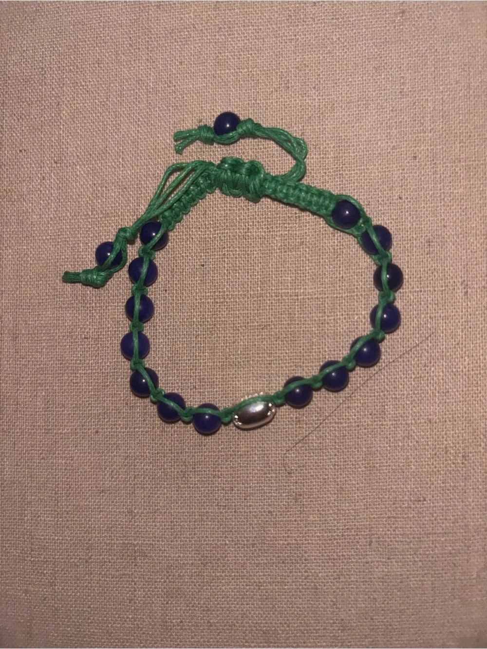 NWT Stella & Dot Kids Friendship Bracelet “Smart” with Navy Beads